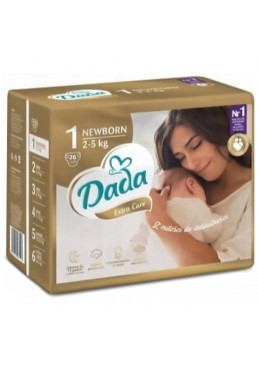 Підгузки дитячі Dada Extra Care, розмір 1 (2–5 кг), 26 шт